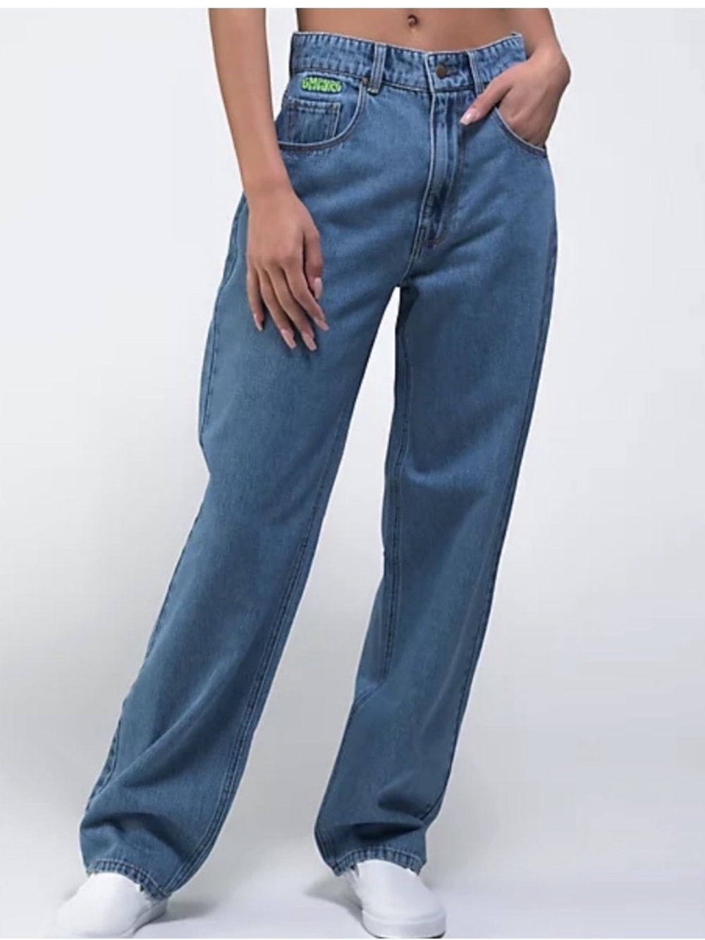 Empyre Tori 90s Medium Wash Denim Skate Jeans Size 5